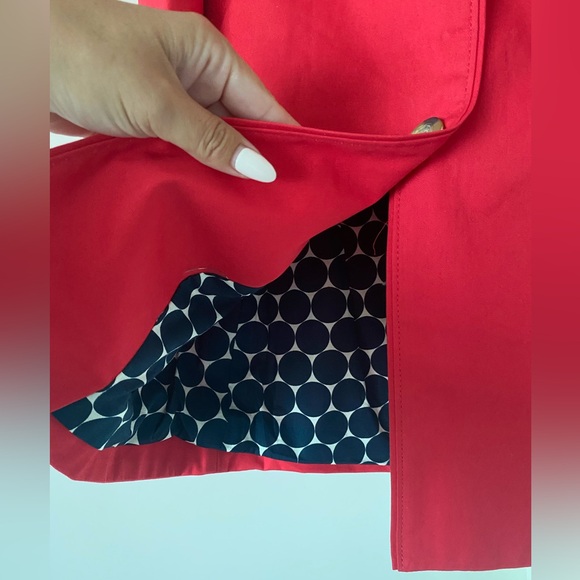 NWT Boden Red Trench Coat - Picture 5 of 7